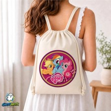 Ghostbastır Design My Little Ponny Büzgülü Keten Çanta C202