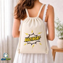 Ghostbastır Design Bazinga Büzgülü Keten Çanta C026