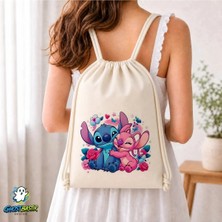 Ghostbastır Design Stitch ve Angel Büzgülü Keten Çanta C289