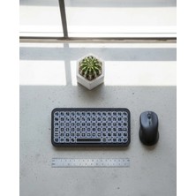 ALK Rgb Işıklı Kablosuz Mini Klavye 10 mm Ince Gövde