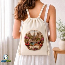 Ghostbastır Design Paris Büzgülü Keten Çanta C214