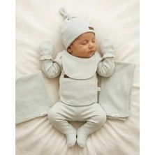 Yeşil 0-3 Ay – Düz Raporlu Unisex 7li Hastane Çıkışı Zıbın Set