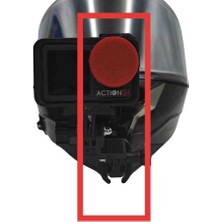 3D Part Works Motosiklet Kaskı Aksiyon Kameralar Için Lens Ortalama Adaptörü