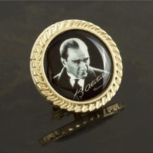 Bijuteri Net Atatürk Yaka Rozet - Gümüş Rengi