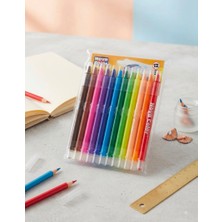 Tüftürük Nova Color Çevirmel Mum Boya Kalem 12 Renk Set