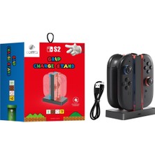 Coteci Nintendo Switch 2 Uyumlu Joy-Con Manyetik Şarj Istasyonu ve Standı