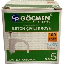 CATEKSSS Göçmen Beton Çivili Krone 100 Adet No.5