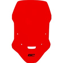 GP Kompozit Honda NC 750 X 2025-2026 Uyumlu Ön Cam Kırmızı - 50 cm
