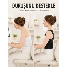 TeknoKapsül Dik Duruş ve Postür Korsesi Ayarlanabilir Çapraz Lastikli Sırt Bel Desteği