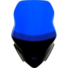 GP Kompozit Yamaha XMAX 250 / 400 2014-2017 Uyumlu Baskılı Ön Cam Mavi - 60 cm