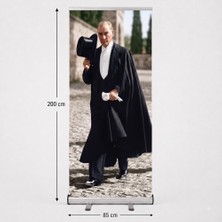 Arte Display Atatürk Poster Baskılı Roll Up Banner 85X200CM No:3
