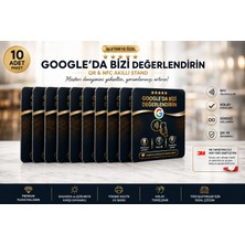 TPT Temassız Puan 10’lu Nfc Google Yorum Pleksi Kart | 3m Yapışkanlı | Işletmeye Özel Aktivasyon