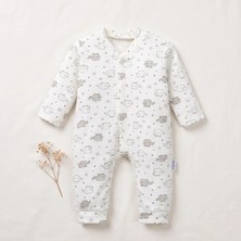 Minelora Unisex Bebek Fil Desenli Çıtçıtlı Tulum