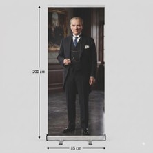 Arte Display Atatürk Poster Baskılı Roll Up Banner 85X200CM No:5