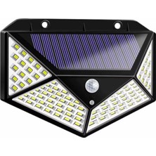 Solar Hareket Sensörlü Duvar Lambası 100 LED