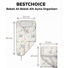 Empressco Anne Bebek Bakım Örtüsü Bebek Altı Açma Alez Yenidoğan Alt Açma Değiştirme Organizeri