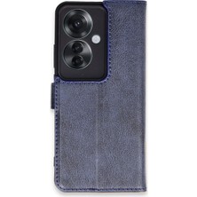 Elitse Oppo Reno 11F Kılıf Trend S Plus Kapaklı Kılıf - Lacivert