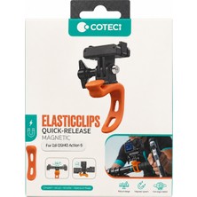 Coteci Djı Osmo Action 6 Uyumlu 360° Dönen Manyetik Quick Release Kamera Klipsi | Elastik Bisiklet Tutucu