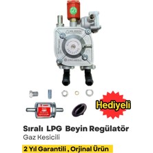 OEM Sıralı Sistem Lpg Beyin Regülatör Gaz Kesicili   Atiker Zavoli Cangas Aldesa Mimgas Uyumlu