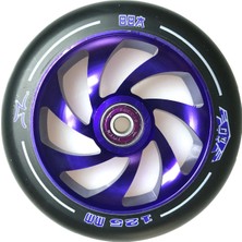 Ao Spiral 125MM 88A Purple Titen Abec 9 Rulmanlı Scooter Tekerleği