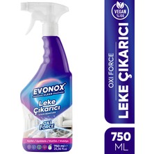 Evonox Clean Oxi Force Sıvı Leke Çıkarıcı Sprey, Beyaz ve Renkli Çamaşır, Kumaş ve Sert Yüzey Temizleyici 750 ml