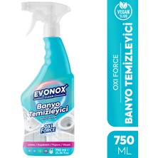 Evonox Clean Oxı Force Banyo Temizleyici, Kireç Çözücü, Su Lekesi, Duşakabin Fayans Lavabo Parlatıcı Sprey 750 ml