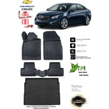 Alberto Rossi Chevrolet  Cruze 2014 Araca Özel 3D Paspas ve 3D Bagaj Havuzu