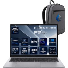 Asus Expertbook P3 G1 Intel Core Ultra 5 225H 48 GB Ddr5 512 GB SSD 16'' Wuxga Windows 11 Pro Dizüstü Bilgisayar P3606CCA-U516512G1D-AIRNP17