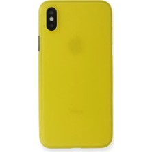 ALK Apple iPhone x Kılıf Pp Ultra Ince Kapak - Sarı