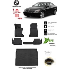 Alberto Rossi Bmw 5 Serisi E60 2006 Araca Özel 3D Paspas ve 3D Bagaj Havuzu