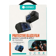 Coteci Djı Osmo Action 5 Pro Uyumlu Kolay Uygulama Aparatlı 9h Cam Koruyucu Seti
