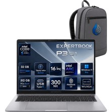 Asus Expertbook P3 G1 Intel Core Ultra 5 225H 32 GB Ddr5 512 GB SSD 16'' Wuxga Windows 11 Pro Dizüstü Bilgisayar P3606CCA-U516512G1D-AIRNP09