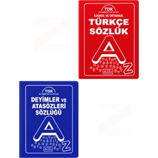 Parıltı Yayınları Ilkokul ve Ortaokul Türkçe Sözlük Deyimler ve Atasözleri 2'li Sözlük Seti(Biala Kapak) Tdk Son Değişiklikler Esas Alınmıştır