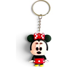 Sheker Home Minnie Mouse Silikon Anahtarlık – 2 Adet - Çanta & Anahtar Aksesuarı