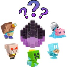 Mattel Minecraft Mini Mode Spawn Egg Sürpriz Figür Paketi HXT64 - Koyu Mor-Açık Mor