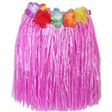 Hawaii Hula Eteği Pembe Renk 40 cm