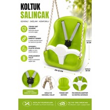 Güzelyüz Avm Koltuk Salıncak Yeşil Renk Emniyet Kemerli Çocuk ve Bebek Salıncağı – Bahçe & Balkon Için Güvenli Salıncak