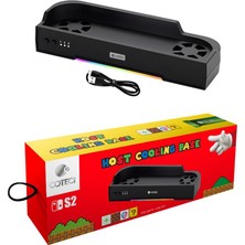 Coteci Nintendo Switch 2 Uyumlu Çift Fanlı Rgb Soğutucu Stan