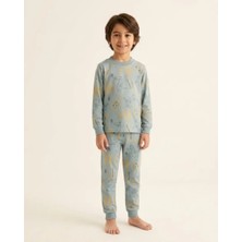 Yeşil – Zürafa Desenli Erkek Süprem Pijama Takım