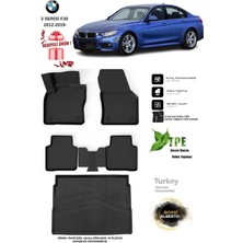 Alberto Rossi Bmw 3 Serisi F30 2012 Araca Özel 3D Paspas ve 3D Bagaj Havuzu