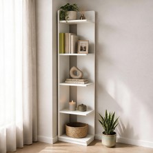 İnarch Dizayn Inarch Dizayn Aura Kitaplık - Modern Fonksiyonel 5 Raflı Kitaplık