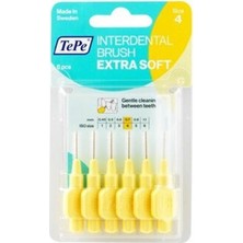 Tepe Blisterli Arayüz Fırçası 6 Lı Sarı Soft Delist