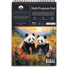 Schoellershammer Fine Art Çok Amaçlı Sanatsal Spiralli Defter 200 gr A4 20 Yaprak