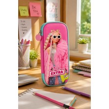 Barbie Eva Kalem Çantası B-7784 Küçük Kalem Kutusu Okul Kalemliği Kırtasiye Malzeme Çantası