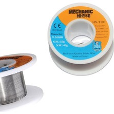 Mechanic Lehim Teli 0.6mm 42GR %63 Sn %37 Pb Fluxlu Profesyonel Smd ve Mikro Lehim Teli