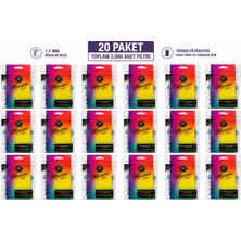 Macson Regular Premium Filtre 7,7 mm – 20 Paket / 2.000 Adet