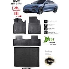 Alberto Rossi Byd  Seal-U Alt 2024+ Araca Özel 3D Paspas ve 3D Bagaj Havuzu
