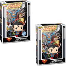 Funko Pop! Comic Book Cover With Case: Dc Universe - Superman Figür