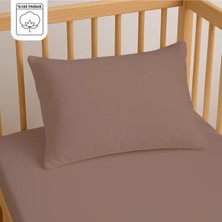 Lief Home %100 Pamuk Bebek Yastık Kılıfı 35X45 cm (2 Adet) – Doğal & Yumuşak - Kahverengi