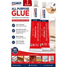 Artlantis Sıvı Yapıştırıcı 90 gr Tüp Gıpta Çok Amaçlı Kuvvetli Yapıştırıcı 2 Adet Okul Büro Yapıştırıcısı Kağıt Karton